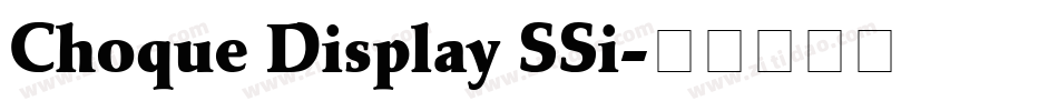 Choque Display SSi字体转换